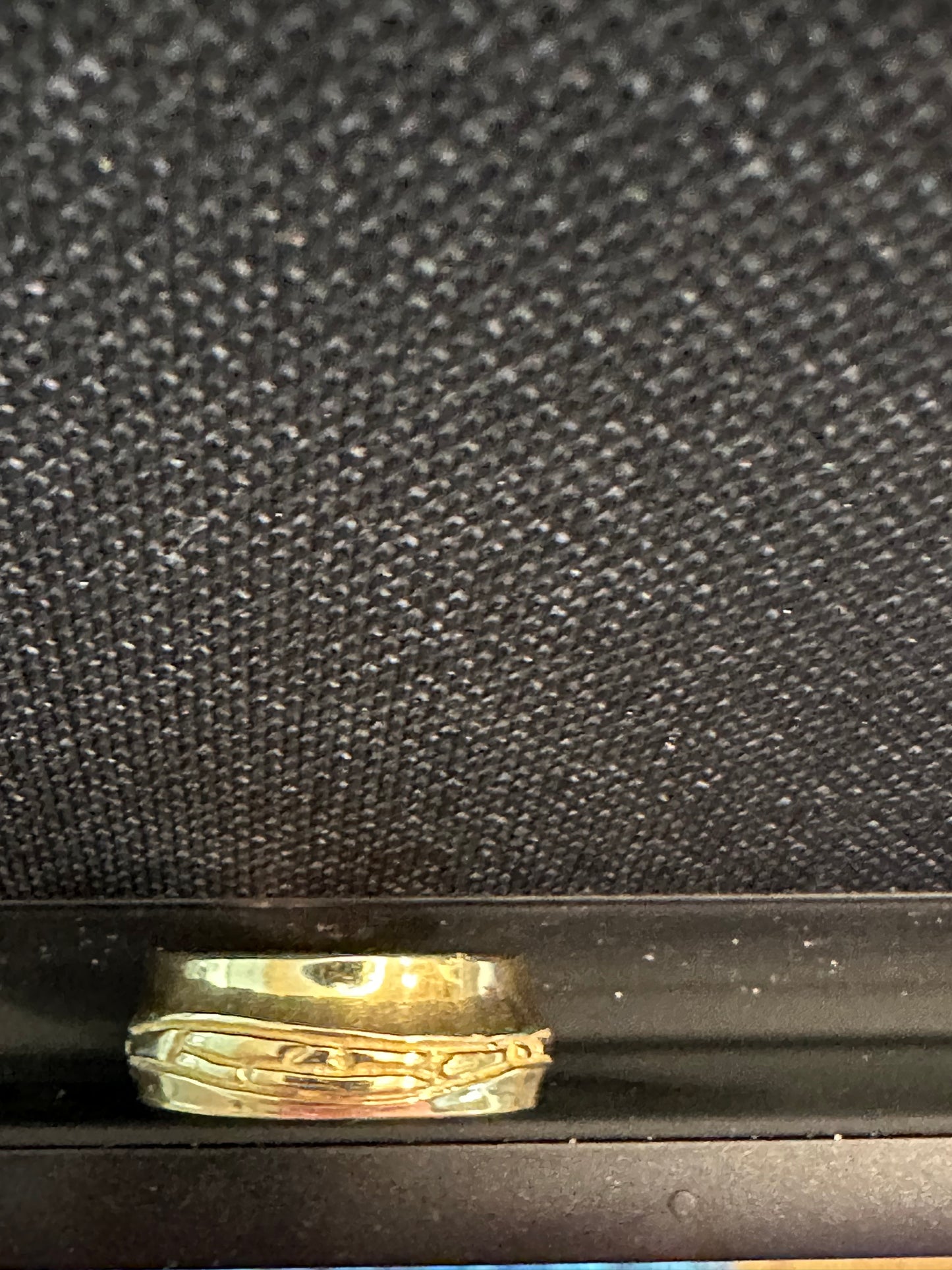 Platinum Hand Carved Band