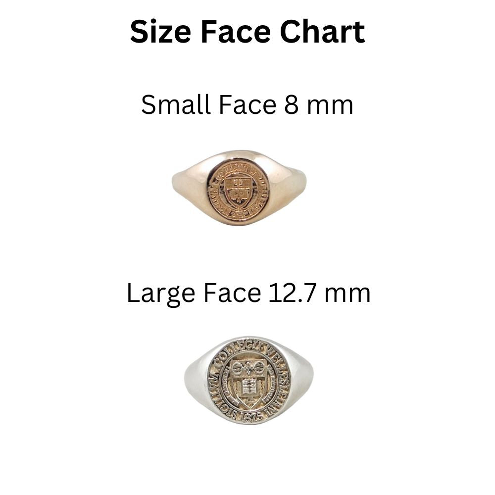 14K Gold Wellesley College Class Ring - Small Face